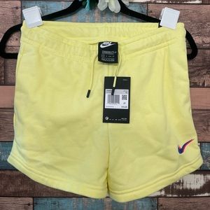 Nike Women's Sportswear PE Lounge Shorts. Yellow, size XS. NWT.